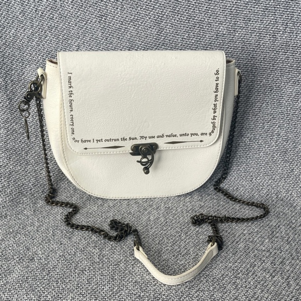 Loungefly Harry Potter White Crossbody Bag with Chain Strap